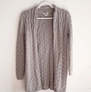 Hannah grey knit Sweater Duster S